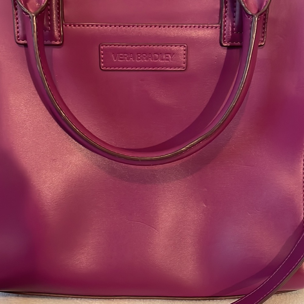 Vera Bradley purple leather purse - Picture 2 of 16